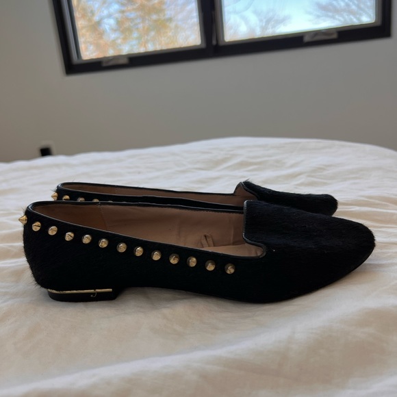 Faux fur studded flats - Picture 2 of 3